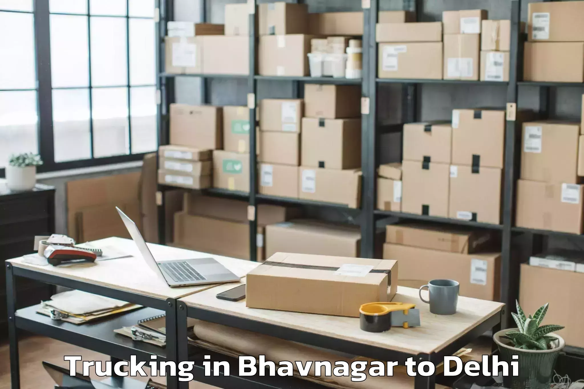 Easy Bhavnagar to D Mall Pitampura Trucking Booking